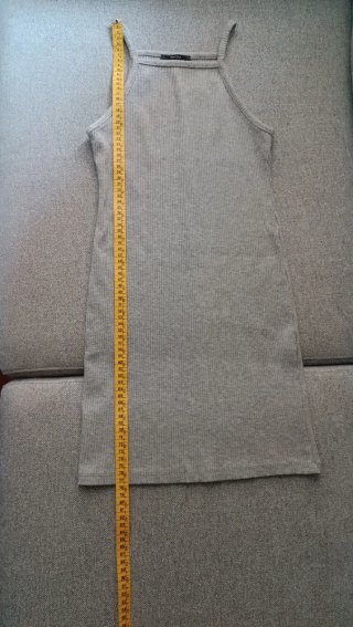 Vestido gris tirantes ajustado Talla S