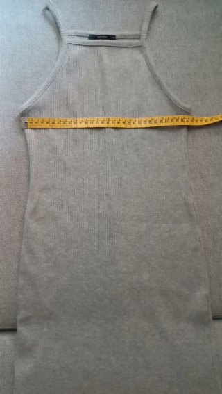 Vestido gris tirantes ajustado Talla S