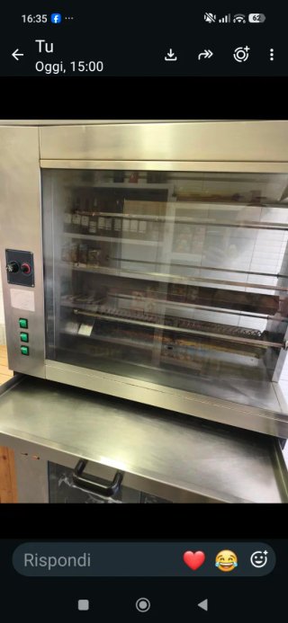 Girarrosto professionale , dispenser , affettatric