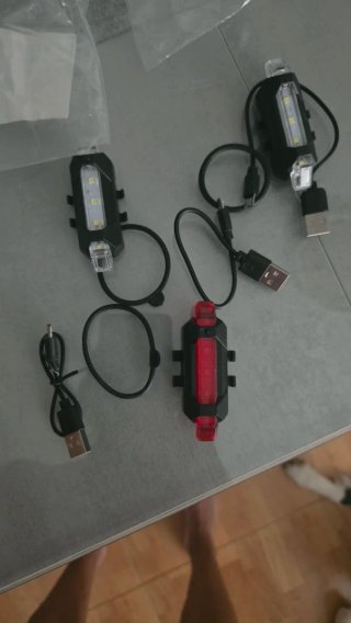 Luces LED USB para Bicicleta