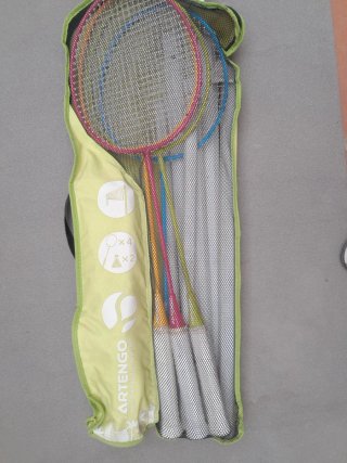 Set Bádminton Artengo con 4 Volantes y red
