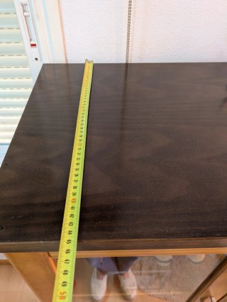 Mueble vitrina madera y cristal