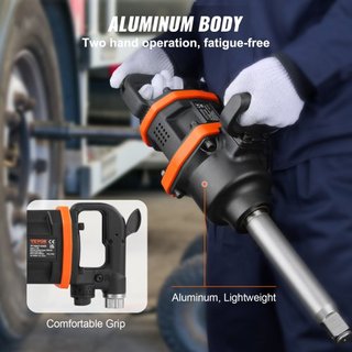 Llave de impacto de aire de 1 pulgada, pistola de impacto, hasta 3160 ft-lbs de par de inversión