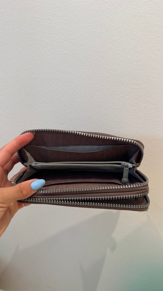 Monedero Kipling doble cierre marrón