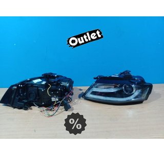 FE FAROS AUDI A4 B8 07-11 LUZ DIURNA LED DRL FONDO NEGRO R14