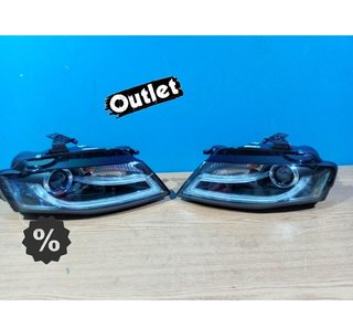 FE FAROS AUDI A4 B8 07-11 LUZ DIURNA LED DRL FONDO NEGRO R14