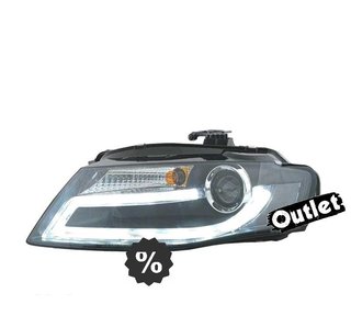 FE FAROS AUDI A4 B8 07-11 LUZ DIURNA LED DRL FONDO NEGRO R14