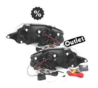 FE FAROS AUDI TT 98-05 LUZ DIURNA REAL LED FONDO NEGRO R1459