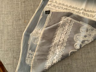 Pañuelo largo vintage seda y viscosa