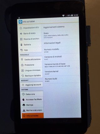 Tablet Alcatel One Touch Pixi 7 Nera