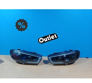 FE FAROS XENON PARA VOLKSWAGEN VW SCIROCCO 08-14 LED NEGROS