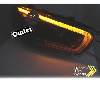 FE FAROS XENON PARA VOLKSWAGEN VW SCIROCCO 08-14 LED NEGROS
