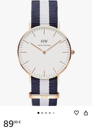 Daniel wellington orologio 36mm unisex classic Gla