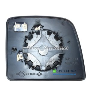 Cristal+Base Espejo Retrovisor Izquierdo Convexo