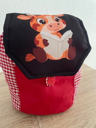 Mochila de tela escolar