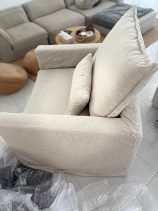 Sillón Nora Decowood Beige NUEVO!!!