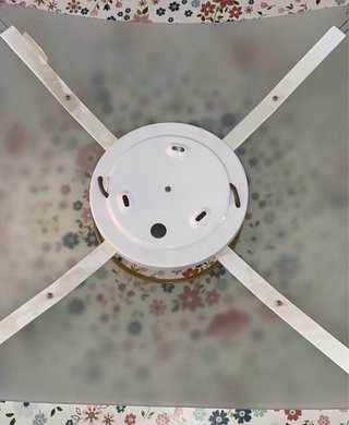Lámpara Vibia Cristal y Metal Dorada