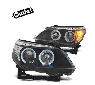 FE FAROS BMW E60 E61 03-07 LED OJOS ANGEL NEGROS R011333C5
