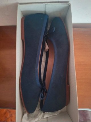 Ballerine GIULIA Pelle e Velluto Tg 37