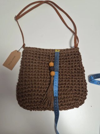 Bolso de verano rafia marrón