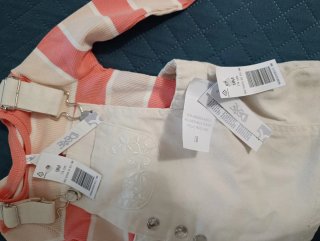 Salopette + maglietta bimba 9 mesi