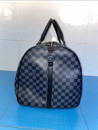 Louis Vuitton Keepall Bandoulière Negro Gris