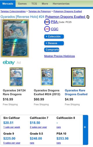 Ninetales y Gyarados Dragon Exalted