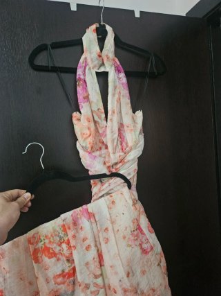 Vestido largo estampado floral