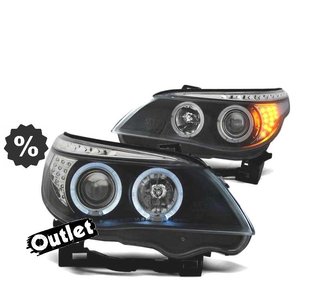 FE FAROS BMW E60 E61 03-07 LED OJOS ANGEL NEGROS R011333C4