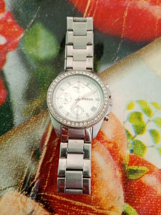 Orologio Fossil donna argento e bianco