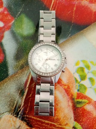 Orologio Fossil donna argento e bianco