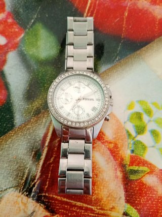 Orologio Fossil donna argento e bianco