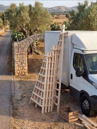 Escalera de madera  mallorquina