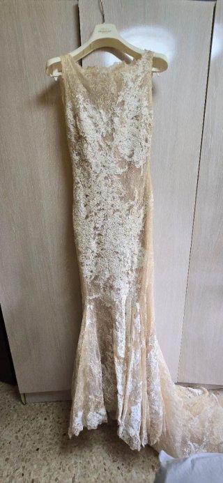Traje de Novia Pronovias Talla 42 Beige