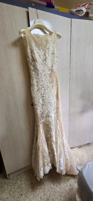 Traje de Novia Pronovias Talla 42 Beige
