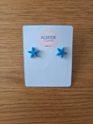 Pendientes estrellas azules