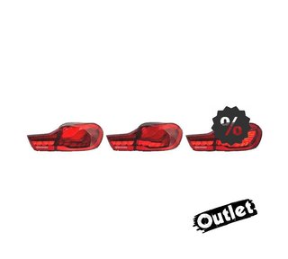 FE PILOTOS FULL LED BMW F32 F33 F36 LIGHT BAR OLED FONDO ROJ