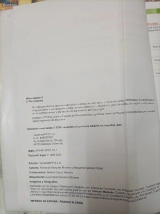MATEMATICAS II 2º BACHILLERATO