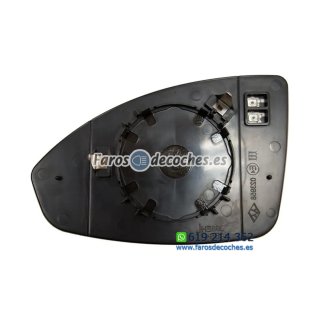 Cristal+Base Espejo Retrovisor Derecho Convexo Té