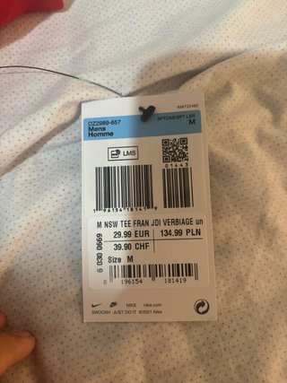 Camiseta Nike Just Do It Roja