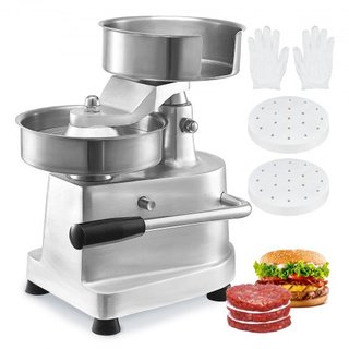 Máquina para Hacer Hamburguesas Comerciales, Moldeador de Hamburguesas de 150mm/6 pulgadas, Prensa de Hamburguesas de Acero Inoxidable de Grado Alimenticio, Procesador de Carne de Cocina con 1000 ...
