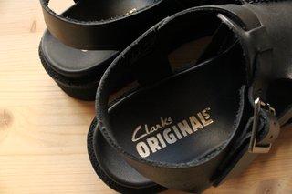 Sandalias Clarks Cangrejeras Piel Negra Talla 39