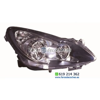 Faro Delantero Derecho Electrico (Interior Negro)