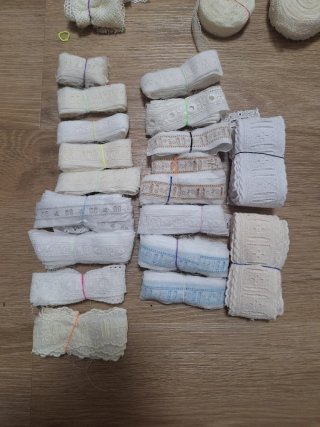 Lote mercería: cintas, elásticos y más cosas