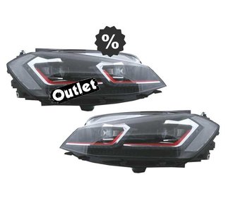 FE FAROS VOLKSWAGEN VW GOLF 7.5 17-19 FULL LED DINAMICOS LOO