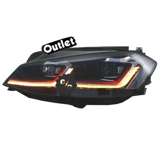 FE FAROS VOLKSWAGEN VW GOLF 7.5 17-19 FULL LED DINAMICOS LOO