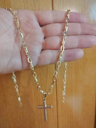 CADENA ESTILO ESLAVA, 18 KILATES.