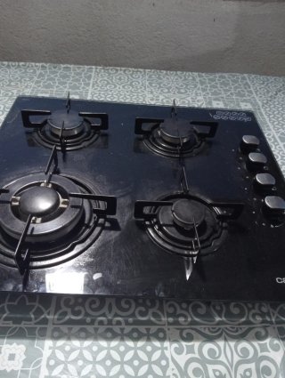 Cocina de cristal a gas butano