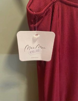 Vestito lungo estivo bordeaux