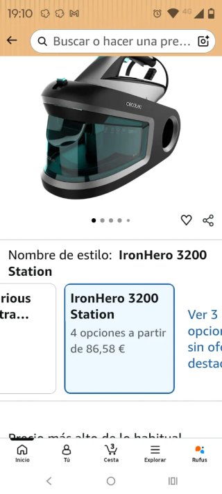 Plancha de Vapor Cecotec IronHero 3200